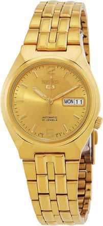 Seiko Mens Seiko 5 Gold Dial Watch