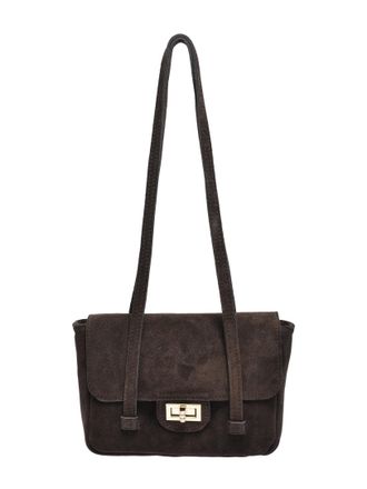 Anna Luchini Bordeauxrood Rundleer Tas