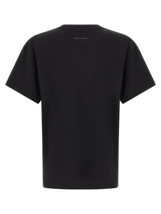Maison Margiela Logo Patch Cotton T-Shirt - Black