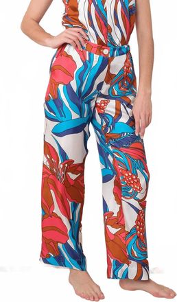 LA PRESTIC OUISTON Lucky Pants In Mix Spice White Lily