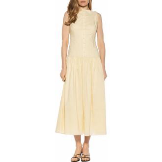Alexia Admor Solenne Mixed Media Dress in Beige at Nordstrom Rack, Size 14