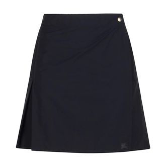 Burberry Short Skirts, female, Blue, Size: S Nadina Skirt