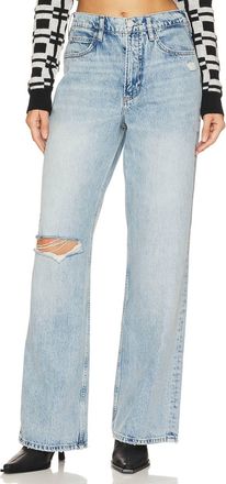 Frame Denim Le High N Tight Wide Leg Jean In Bilson Rips