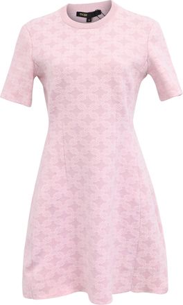 Maje Jacquard-Knit Mini Dress in Pink Polyamide