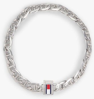 Tommy Hilfiger Mens Mariner Chain Link Bracelet - Grey