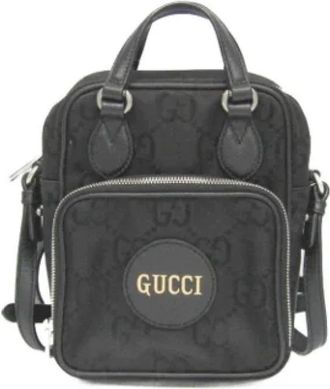Gucci Pre-owned Leather gucci-bags - Dames - Vintage Schoudertas - Zwart - ONE Size - Leer - Vintage