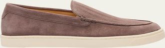 Brunello Cucinelli Mens Hybrid Venetian Suede Slip-Ons