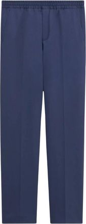 Filippa K Tailored Jogger in Relaxed Wol - Heren - Straight fit broeken - Blauw - XL - Wol - Broeken