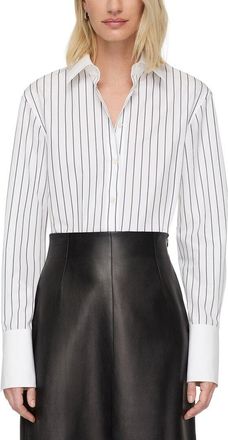 Lafayette 148 New York Petite Drop Shoulder Fitted Shirt