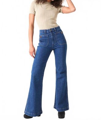 Rolla's Eastcoast Flare Charlotte Jeans In Vintage Blue