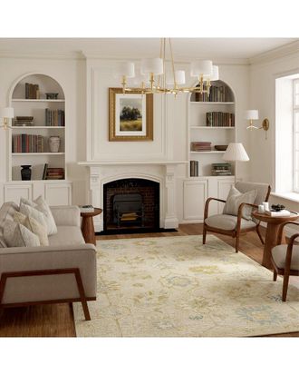 LR Home Lr Home Daphne Traditional Distressed Medallion Handmade Area Rug