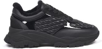 Baldinini Sneaker in Pelle Trapuntata - - Shoes - Donna - Nero - 39 EU