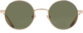 Valentino Green Rectangular Unisex Sunglasses VLS-173 B 48