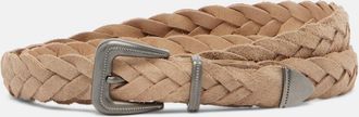 Brunello Cucinelli Monili braided leather belt