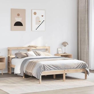 vidaXL Estructura De Cama Sin Colch&oacute;n Madera Maciza De Pino 120x190 Cm Vidaxl