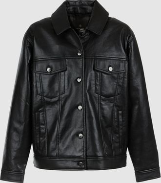 Anine Bing Veste Rory Black Recycled Leather