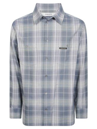 Golden Goose Cotton Toile Plaid Pocket Button-Up Shirt