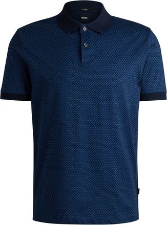 HUGO BOSS Mens Regular Fit Short Sleeve Shirt in Dark Blue - Size X-Large
