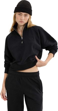 Ellesse Dames Carrera Kwart Zip Sweatshirt (Zwart)