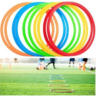 Trade Shop Trade Shop - Establecer 12 Pc Placas De Colores Para Ejercicios De Coordinaci&oacute;n De 40 Cm De Fitness