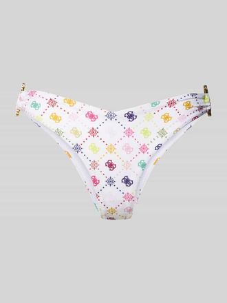 Guess Bikini-Slip im Allover-Look Modell INES BRAZILIAN in Weiss, Gr&ouml;&szlig;e XL