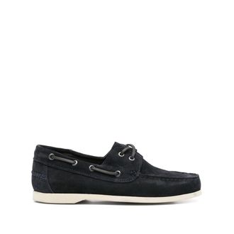 Maneb&igrave; Swan Suede Boat Schoenen - Heren - Bootschoenen - Blauw - 45 EU - Leer - Schoenen