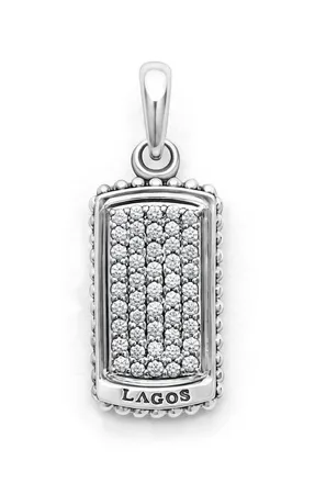 Lagos Mens Anthem Diamond Tag Amulet in White at Nordstrom