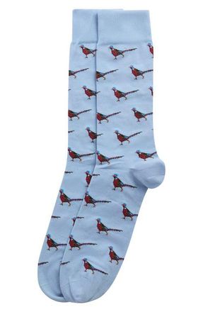 Barbour Mavin Dog Cotton Blend Crew Socks in Heritage Blue at Nordstrom, Size Large