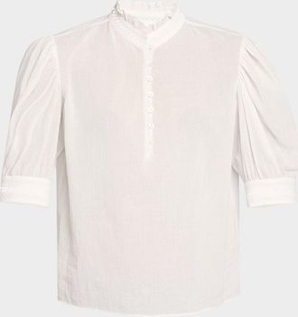 Frame Denim The Ruffle Collar Top