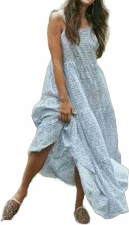Guadalupe Design Womens Tibet Regal Dress In Blue