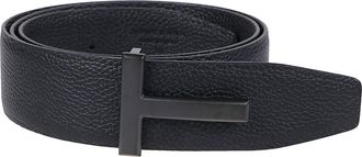 Tom Ford Reversible Calf Leather T-Buckle Belt