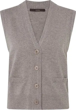 Windsor Truien & Vesten, Dames, Grijs, XL, Wol, Fijngebreide Vest