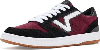 Vans Lowland 2.0 Athletic Shoes Black/Port : Mens 11.5 - Womens 13 Medium, Leather/Synthetic