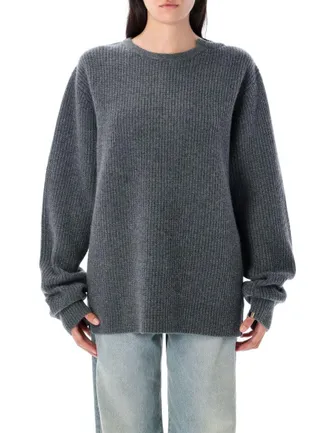 Extreme Cashmere You Ribbed Knit Sweater