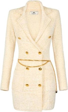 Elisabetta Franchi Dames, Jurken, Beige, Maat: XS Katoen