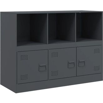 vidaXL Credenza Antracite 99x39x73 cm in Acciaio - Vidaxl
