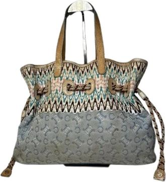 Celine Pre-owned Vintage Bucket Bag - Dames - Vintage Tas - Veelkleurig - ONE Size - Leer - Vintage