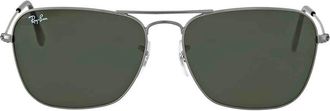 Ray-Ban Ray Ban Caravan Green Classic G-15 Square Unisex Sunglasses RB3136 004 58