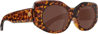 Spy Womens 6700000000177 53 Hangout Sunglasses - Brown - One Size