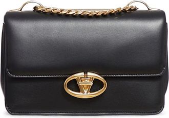 Valentino Garavani Chain 1 Small Shoulder Bag - Dames - Schoudertassen - Zwart - ONE Size - Leer - Tassen