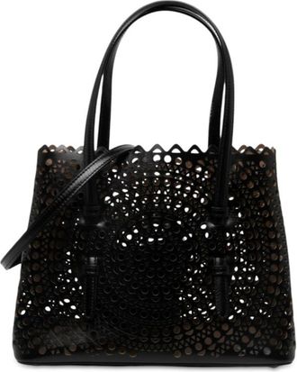 Alaia Pre-owned Alaia Vienne Calfskin Laser Cut Mina 25 Satchel Ladies ZHIP717FAOQMFS0Y