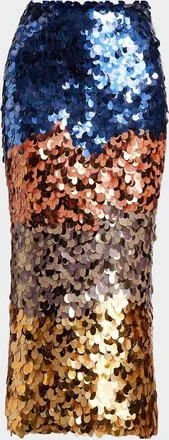 Ulla Johnson x Helen Frankenthaler Matilde Sequined Midi Skirt