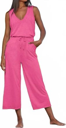 BECCA by Rebecca Virtue Beach Date Jumpsuit In Pgl - Pink