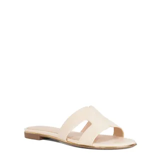 Dune London Womens Ladies Ludlows - Flat Boucle Sandals - Beige - Size UK 8
