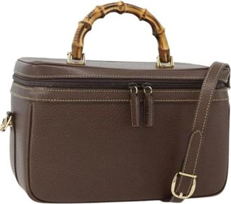 Gucci Pre-owned Handbags, female, Brown, Size: ONE SIZE Pre-owned Vintage Hand Bag