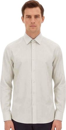HUGO BOSS Off White Regular Solid Shirt
