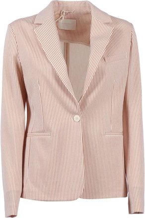 Circolo 1901 Blazers, male, Beige, Size: 2XS Giacca Slim Fit