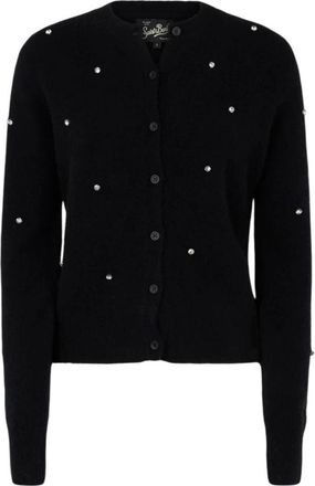 MC2 Saint Barth Bellamy Cardigan - Dames - Vesten - Zwart - M - Wol - Truien & Vesten