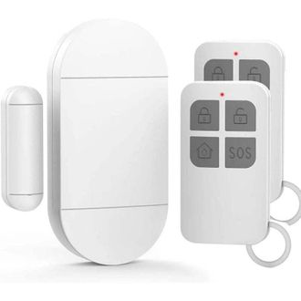 OEM Detector Inal&aacute;mbrico De Apertura De Puertas - Alarma De 130 Db - Alcance De Hasta 15 M - F&aacute;cil Instalaci&oacute;n Con Cinta Adhesiva - Para El Hogar Y La Ofi