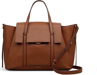 Radley London The Chancery Medium Flapover Satchel Bag in Cognac at Nordstrom